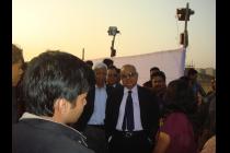 Prof P Rama Rao (Chairman, BOG) interacting with students during Alma Fiesta 2011