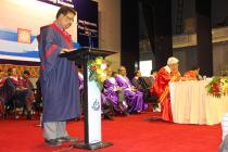 Registrar reads out the citation for Doctor of Science (Honoris Causa)