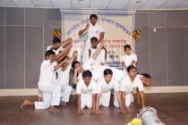 Yoga Show by the students on the eve of 6th Foundation Day
