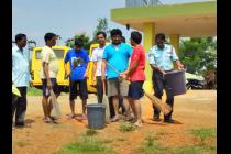 "Swachh Bharat Mission" activities at Madanpur Hostel on 2nd Oct, 2014.