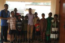 Dr N.C Sahoo with School Children 