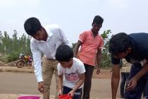 Plantation drive on the eve of World Environment Day