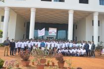 Cycle rally organized by NSS and EAA for creating road safety awareness and health and wellness awareness