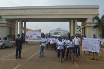 Cycle rally organized by NSS and EAA for creating road safety awareness and health and wellness awareness