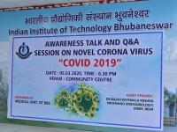 Awareness Programme on Novel Corona Virus (Covid-19) Organized At IIT Bhubaneswar